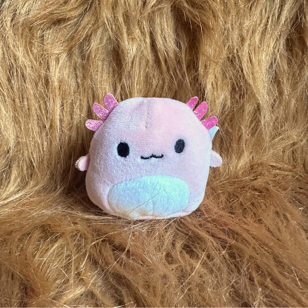 Squishmallows Pink Axolotl Plush Micromallow